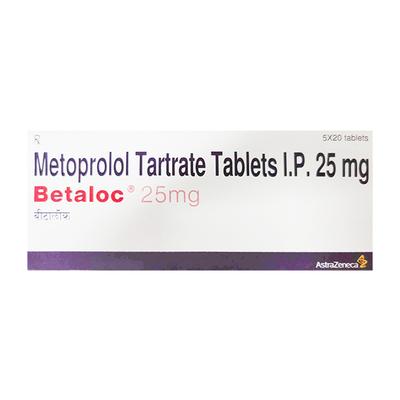 BETALOC 25mg Tablet 20's - Hypertension-Bet
