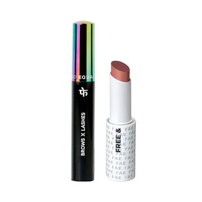 FAE Beauty Brash and Modern Matte Lipstick Bundle - Jet Black and Burnt Caramel (10gm and 3.5gm) 1's - Facial Kits