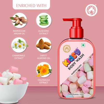 Mom & World Kidsy Body Wash - Marshmallow 240 ml - Baby Body Wash