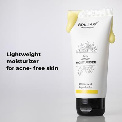 Brillare Oil Away Moisturiser For Oily, Acne Prone Skin 50 ml - Face Moisturizers