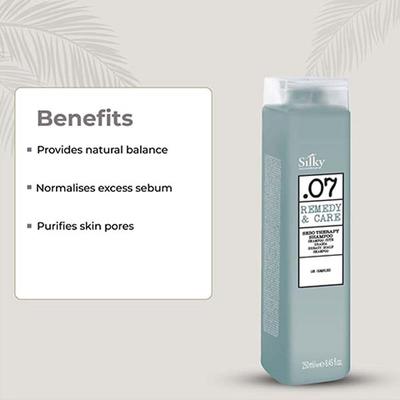 Silky Technobasics .07 Sebotherapy Shampoo For Greasy Scalp 1000 ml - Shampoos