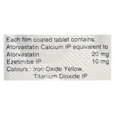 Lipi EZ 20mg Tablet 10'S - High Cholesterol-Dys