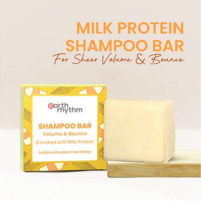 Earth Rhythm Milk Protein Shampoo Bar Cardboard Box 50 gm - Shampoos