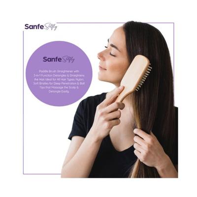 Sanfe Selfly Stunner Hair Straightening Paddle Brush 1's - Straighteners