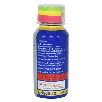 Ambrolite D Syrup 60ml - Cough And Cold-Cou