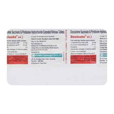 DOXINATE 24 Tablet 15's - Vomitting/Emesis-Ant