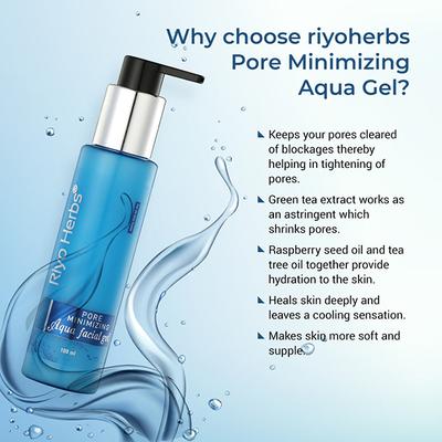 Riyo Herbs Pore Minimizing Aqua Facial Gel 100 ml - Face Gels