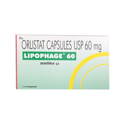 Lipophage 60mg Capsule 10'S - Obesity
