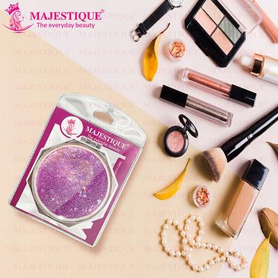 Majestique Dual Side Hexaglitter Pocket Mirror, Distortion-Free, Compact Folding - Multicolor 1's - Mirror