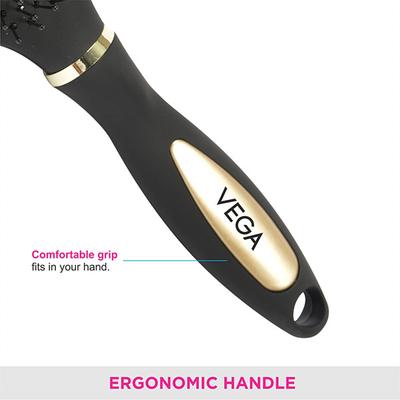 Vega Flat Hair Brush (India's No.1 Hair Brush Brand) for Men & Women (R9-FB) 106 gm - Hair Brushes