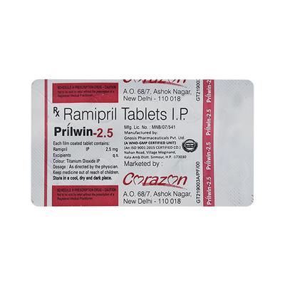 PRILWIN 2.5 Tablet 10's - Hypertension-ACE