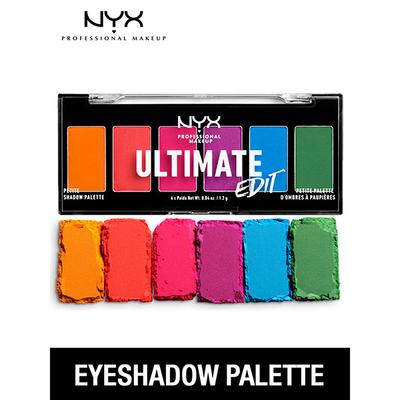 NYX Professional Makeup Ultimate Edit Petite Shadow Palette - Brights 1.2 gm - Eyeshadow, Bases & Primers