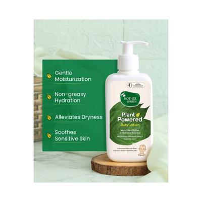 Mother Sparsh Plant Powered Natural Baby Lotion With Organic Shea Butter & Oatmeal Extract 400 ml - Creams, Lotions & Oils