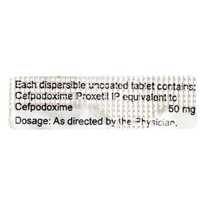 Zedocef DT 50mg Tablet 10'S - Bacterial Infections-Cep
