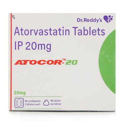 ATOCOR 20mg Tablet 15's - High Cholesterol-Dys
