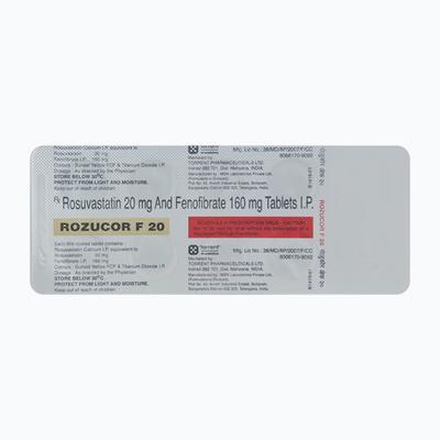 Rozucor F 20mg Tablet 10'S - High Cholesterol-Dys