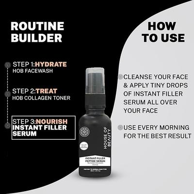 House of Beauty Multivitamin Instant Filler Peptide Serum 30 ml - Face Serum