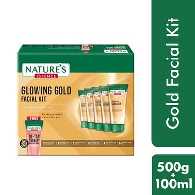 Nature's Essence Advanced Glowing Gold Facial Kit 500 gm - Facial Kits