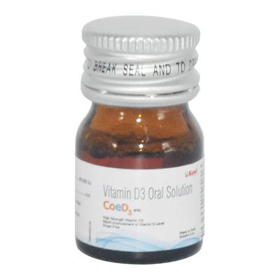 COE D3 Sugar Free 60000IU Solution 5ml - Supplements-Vit