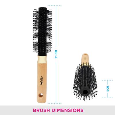 Vega Round Brush (E1 - RB) 81 gm - Hair Brushes