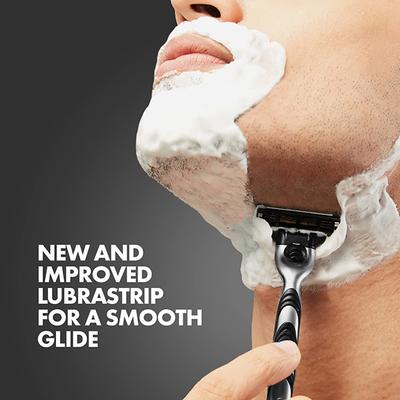 Gillette Mach3 Charcoal Shaving Razor Blades - Lubastrip For A Smooth Glide 4's - Razors & Cartridges