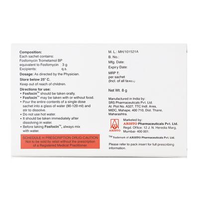 FOSFOCIN Sachet 8gm - Bacterial Infections-OAB