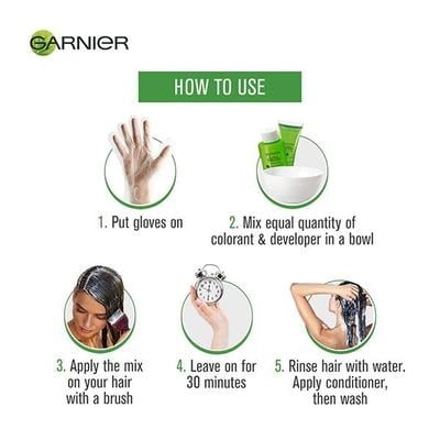 Garnier Color Naturals Creme Riche - Shade 4 Brown (70 ml + 60 gm) - Crème