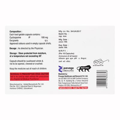 CYCLOPYURIN 100 Capsule 10's - Auto Immune Disease-Imm