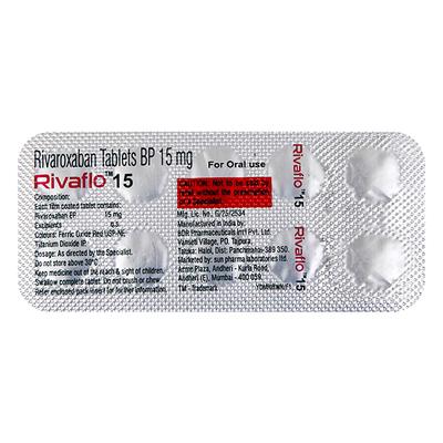 RIVAFLO 15 Tablet 10's - Blood Clot-Ant