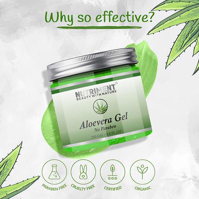 Nutriment Aloevera Gel All Skin Type 250 gm - Face Gels
