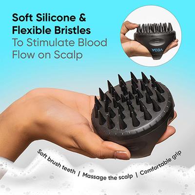 Vega Hair Scalp Massager Shampoo Brush for Manual Head Massager for Men and Women, (SSB-01) 103 gm - Hair Brushes
