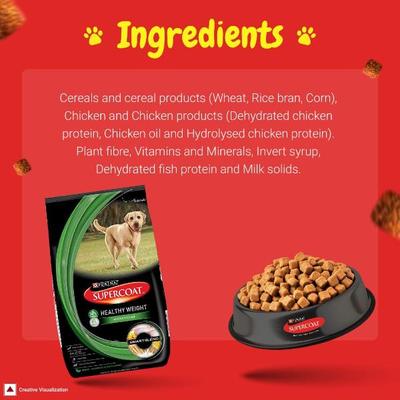 Nestle Purina Supercoat Healthy Weight With Chicken Dog Food 3 kg - Petfood