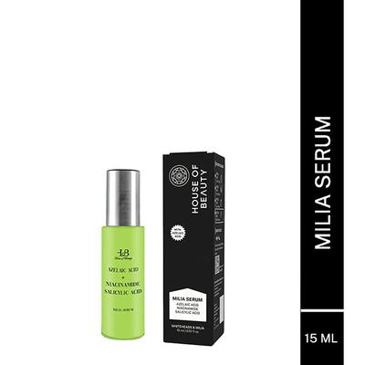 House of Beauty Milia Serum For White Cysts, Black & Whiteheads, Open Pores with Azelaic 15ml - Face Serum