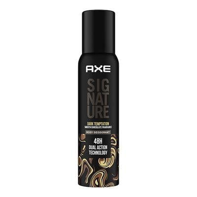 Axe Signature Dark Temptation Smooth Chocolate Fragrance 72H Dual Action Technology Body Deodorant 154ml - Men Deodorants/Roll-Ons