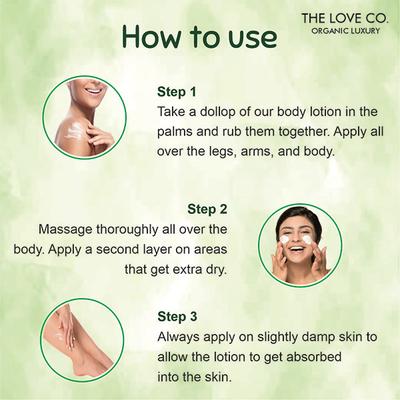 The Love Co. Aloe Vera Body Lotion - Daily Skin Moisture for Men and Women - Intense Hydration for Dry Skin 250 ml - Creams/Oils/Lotions