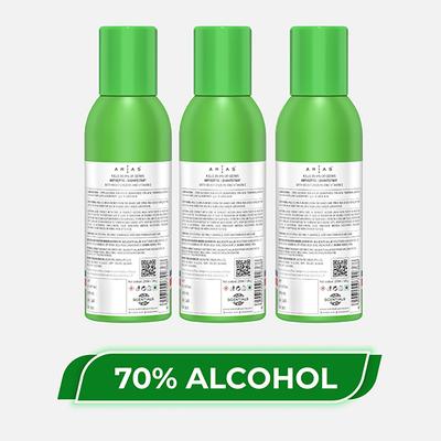 Arias Sanitizer Spray (Pack of 3 X 600 ml) - Hand Sanitizer
