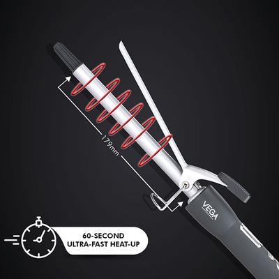 VEGA Professional Pro Cera Curls 16mm Barrel Hair Curler, (VPMCT-01) 1's - Rollers & Curlers