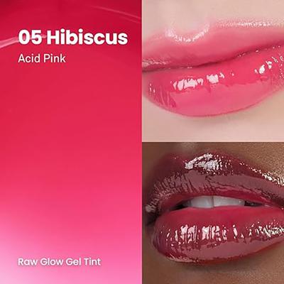 Hince Raw Glow Gel Tint R005 Hibiscus 4 ml - Lip Stains & Tints