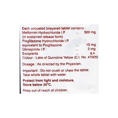 GLYCIPHAGE PG 2mg Tablet 15's - Diabetes-Ant