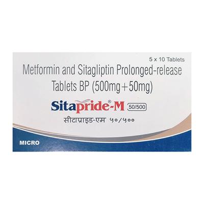 SITAPRIDE M 50/500 Tablet 10's - Diabetes-Ant