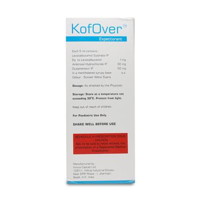 KOFOVER STRAWBERRY RASPBERRY FLAVOUR Expectorant 100ml - Cough And Cold-Cou