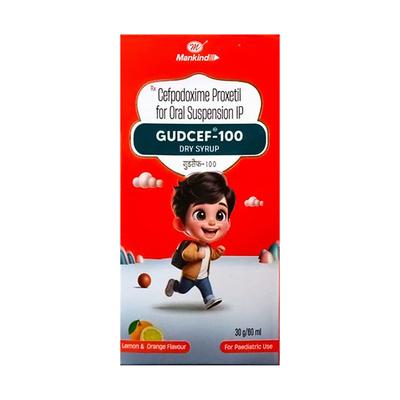 GUDCEF 100 LEMON & ORANGE FLAVOUR Dry Syrup 30ml - Bacterial Infections-Cep