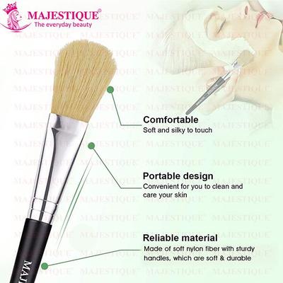 Majestique Facial Mask Brush Makeup Brushes Cosmetic Tools With Black Sturdy Handle Soft Facial Mask 1's - Face Brush