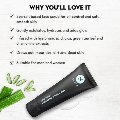 SUGAR Cosmetics Aquaholic Pore Exfoliating Scrub 50 ml - Scrubs & Exfoliants