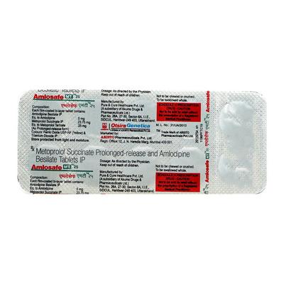 AMLOSAFE MT 25 Tablet 10's - Hypertension-Cal