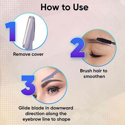 Vega Smooth Eyebrow Shaper for Women for Face, Eyebrows, Upperlips, Chin, Forehead, ESS-04 4's - Face & Eyebrow Razors