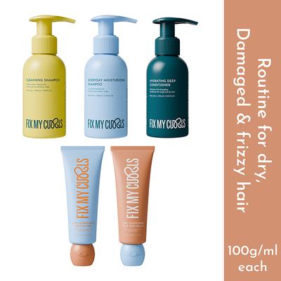 Fix My Curls Complete Curl Care Travel Kit, 100ml 5's - Hair Sets & Kits