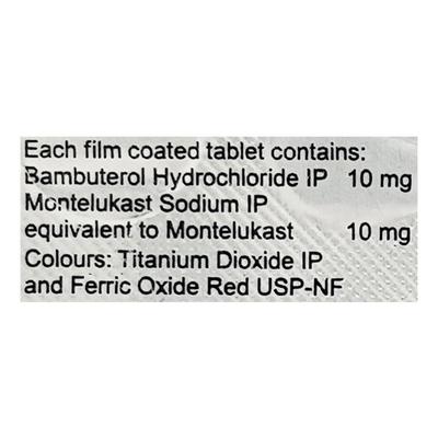 Montemac Plus Tablet 10'S - Asthma/COPD-Ast