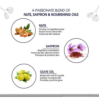 Ayouthveda Nuts And Saffron Luxury Castile Soap 110 gm - Hand Wash & Soaps