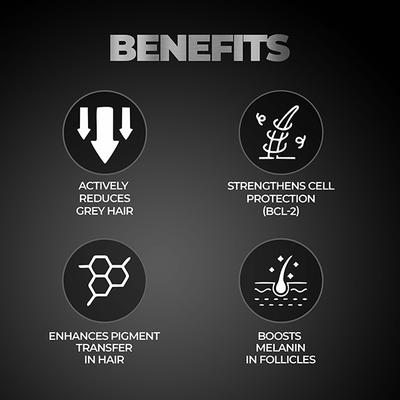 Beardo Hair Serum Grey Control Reduce White Hair Restore Natural Color 50 ml - Hair Serums